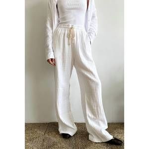 NEW DONNI. bubble wide leg in powder